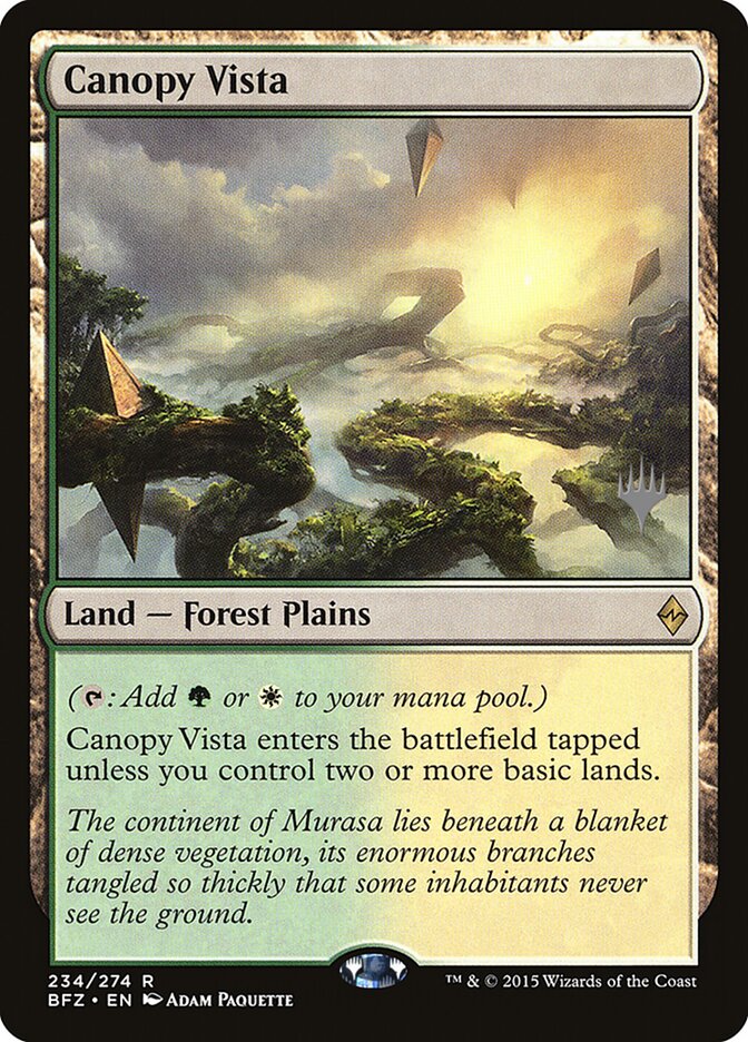 Canopy Vista card front