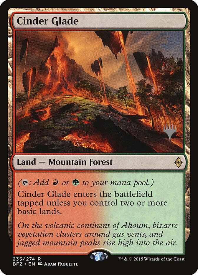Cinder Glade card front