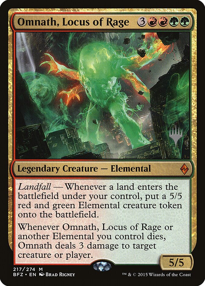Omnath, Locus of Rage card front