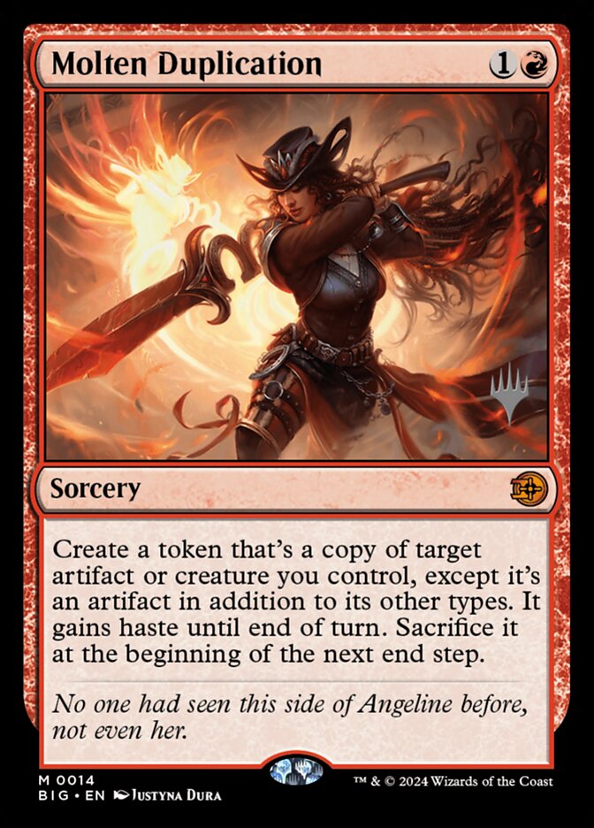Molten Duplication card front