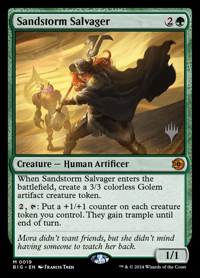 Sandstorm Salvager card front
