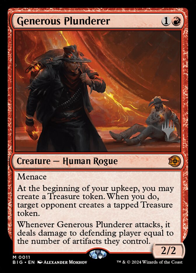 Generous Plunderer card front