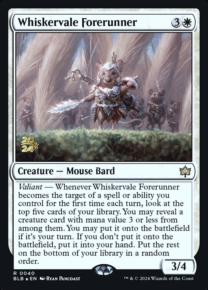 Whiskervale Forerunner card front