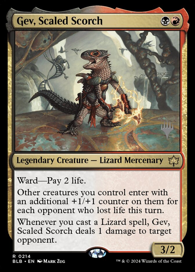 Gev, Scaled Scorch card front