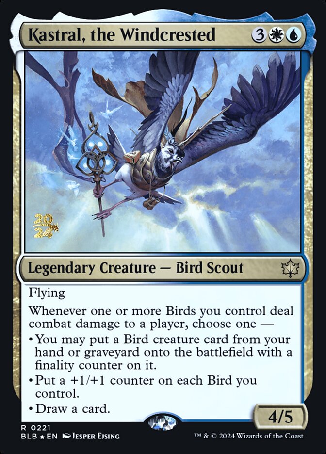 Kastral, the Windcrested card front
