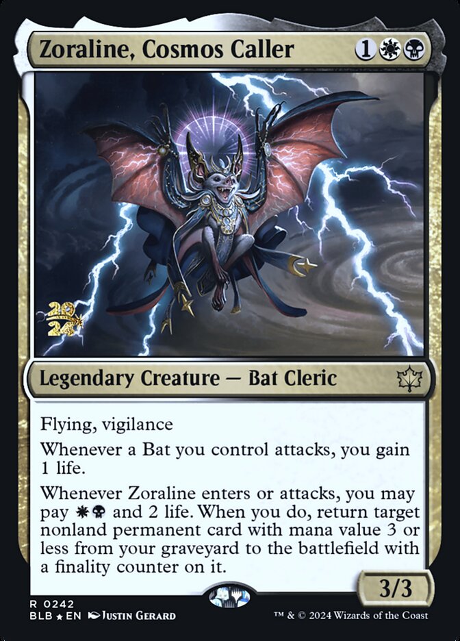 Zoraline, Cosmos Caller card front