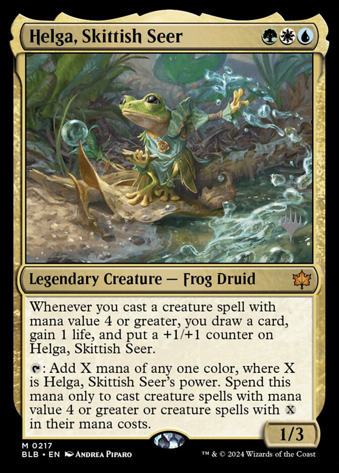 Helga, Skittish Seer card front