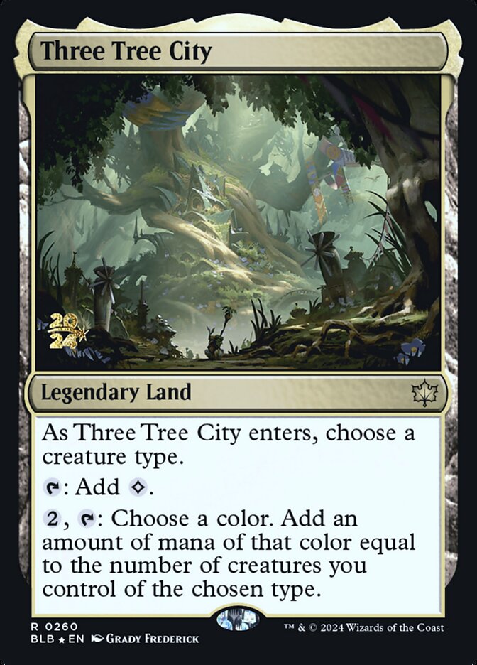 Three Tree City card front