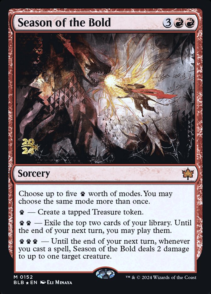 Season of the Bold card front