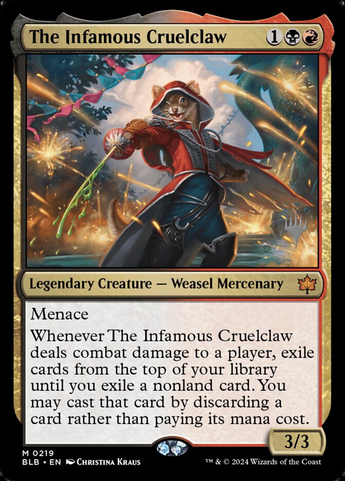 The Infamous Cruelclaw card front