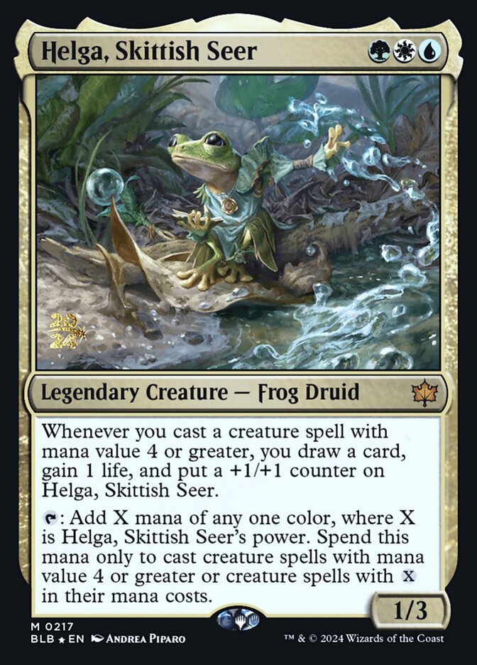 Helga, Skittish Seer card front