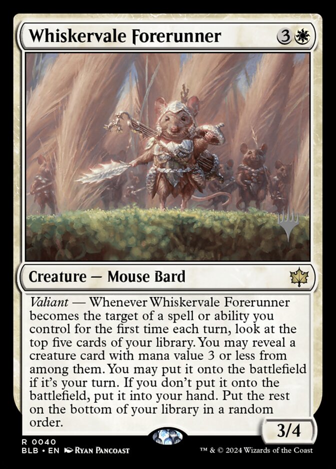 Whiskervale Forerunner card front