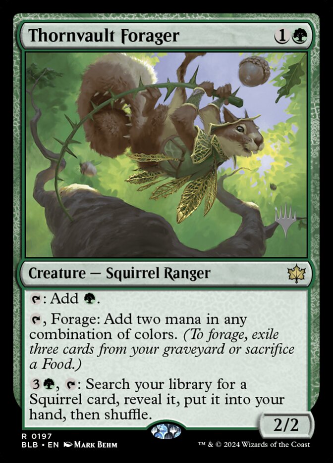 Thornvault Forager card front
