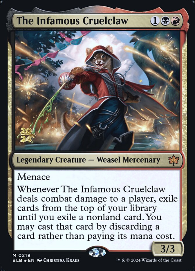 The Infamous Cruelclaw card front