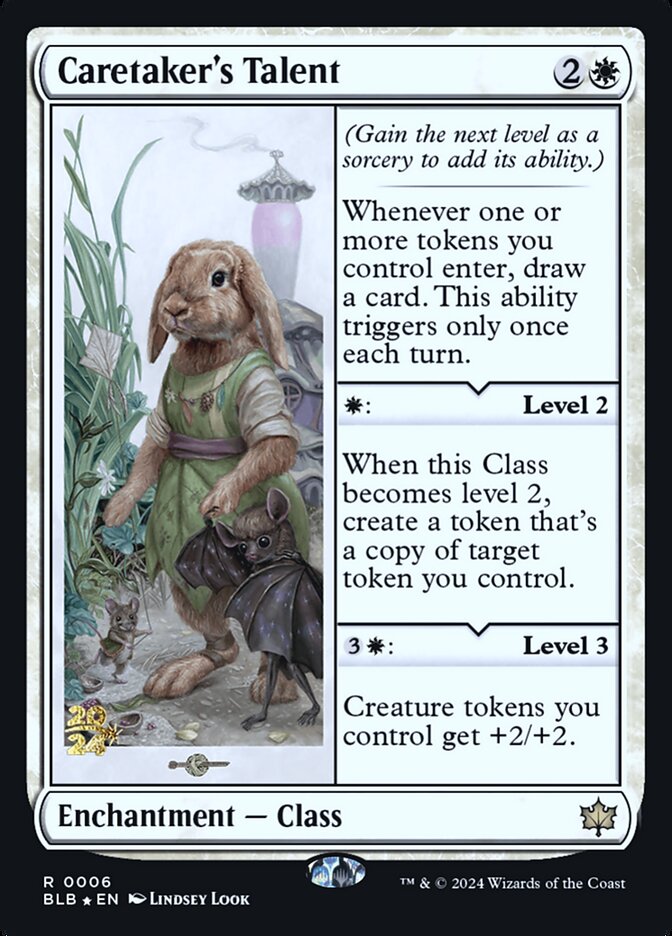 Caretaker's Talent card front