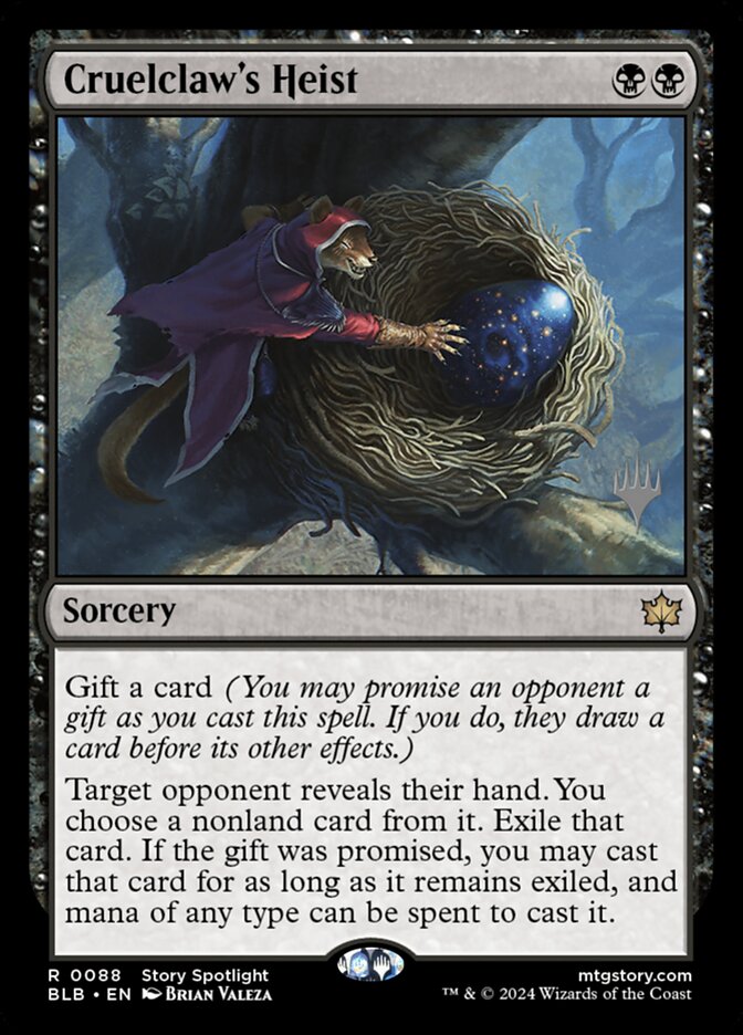 Cruelclaw's Heist card front