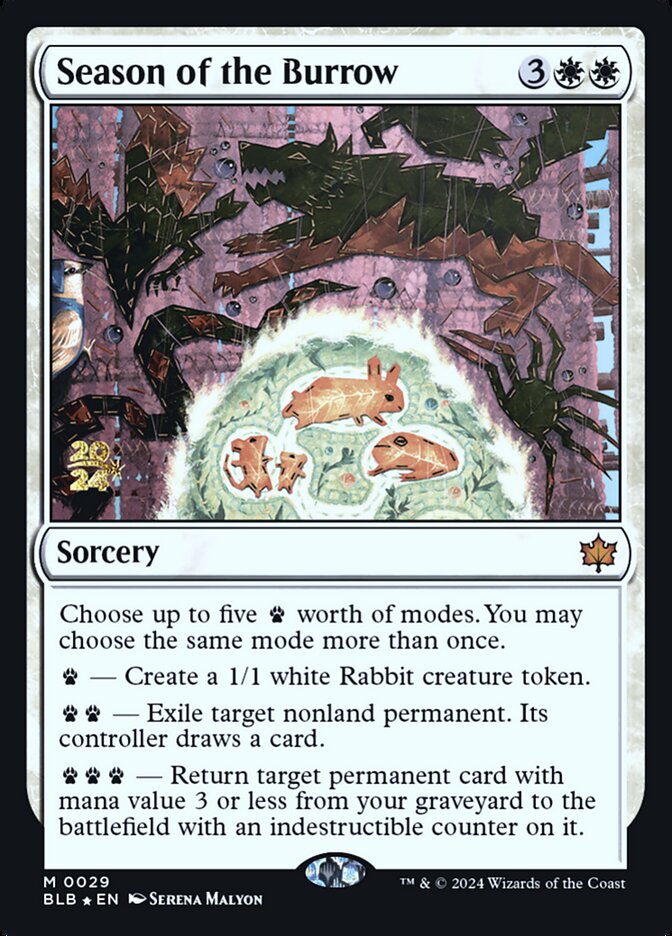 Season of the Burrow card front