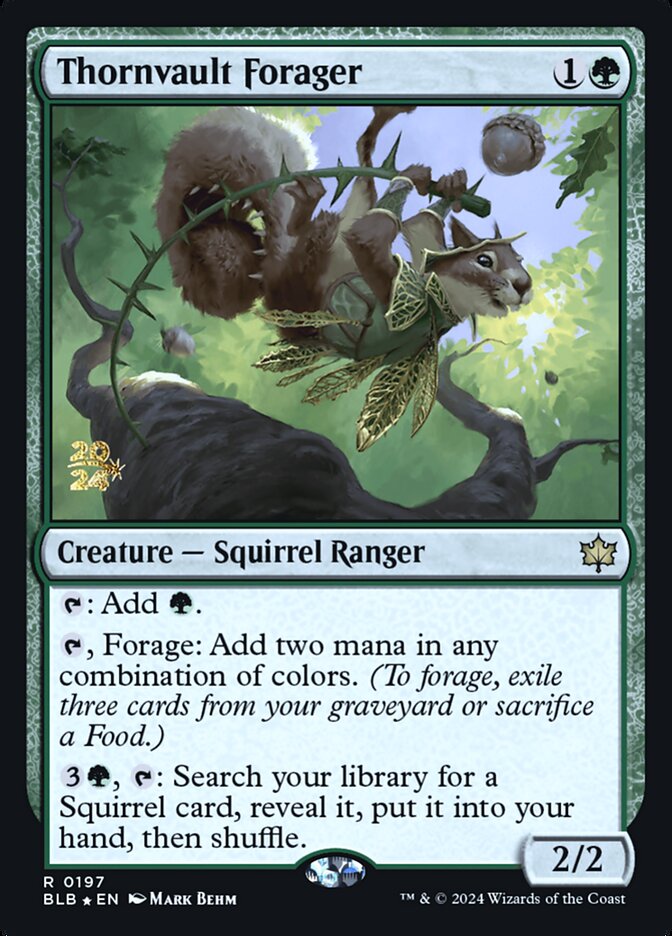 Thornvault Forager card front