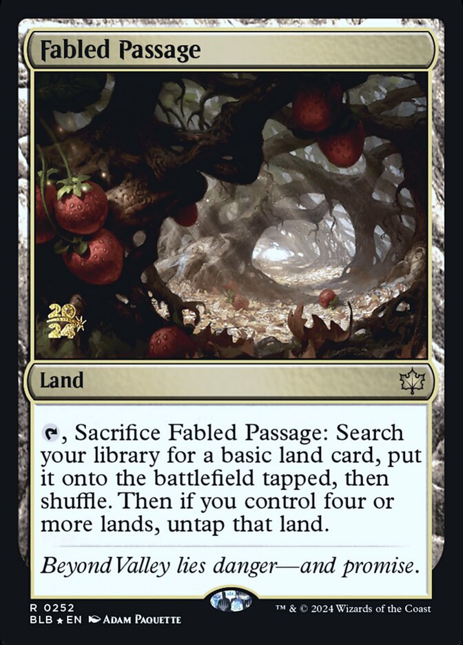 Fabled Passage card front