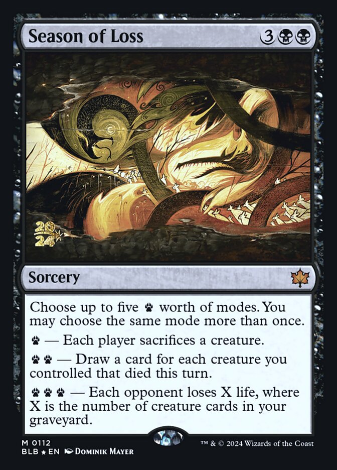 Season of Loss card front