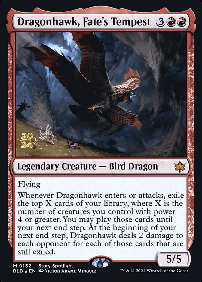 Dragonhawk, Fate's Tempest card front