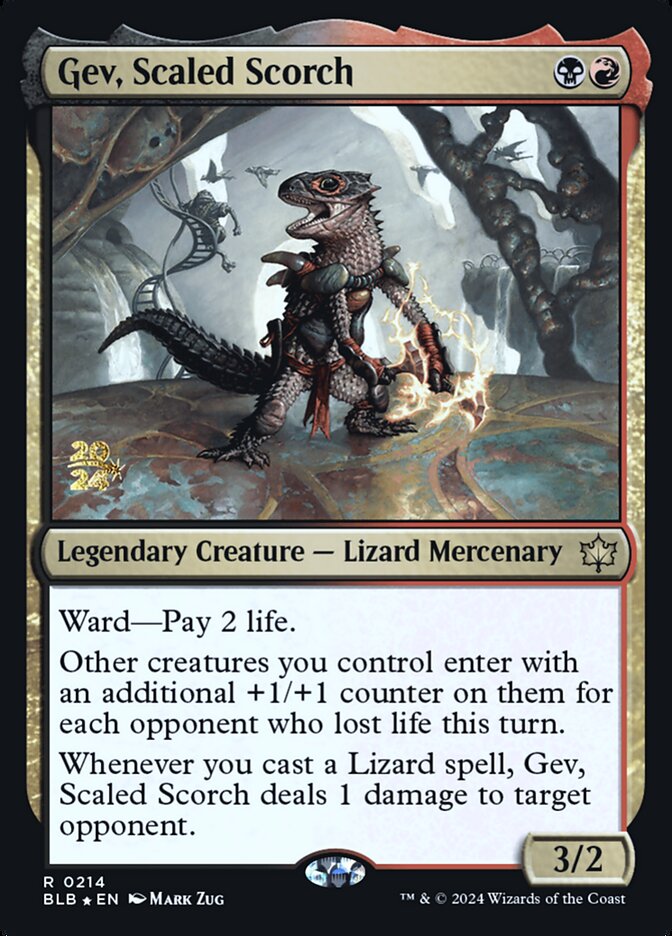 Gev, Scaled Scorch card front