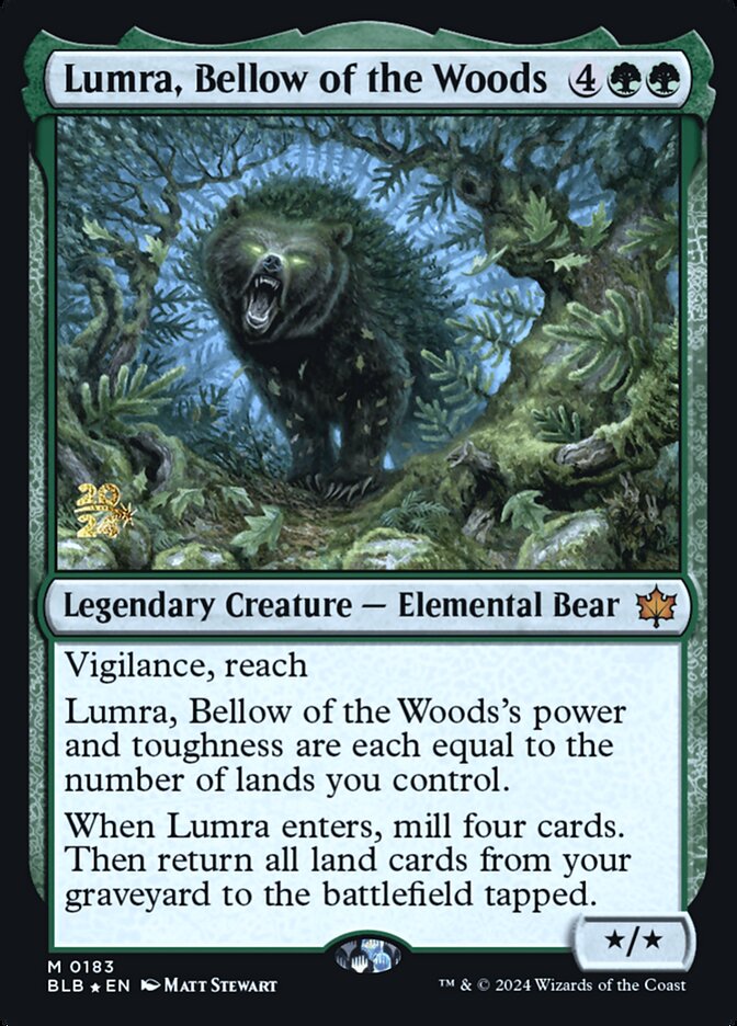 Lumra, Bellow of the Woods card front