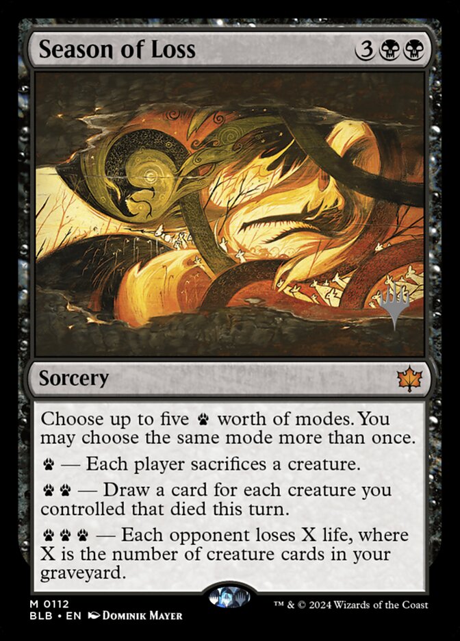 Season of Loss card front