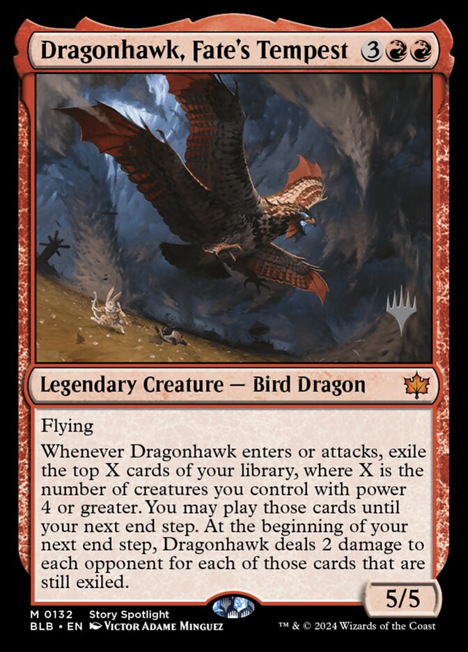 Dragonhawk, Fate's Tempest card front