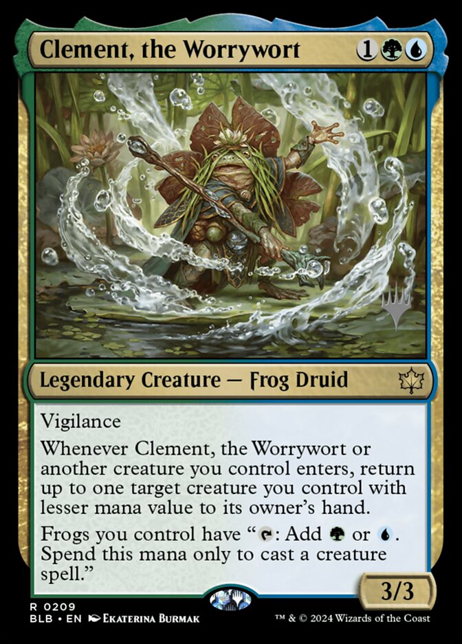 Clement, the Worrywort card front