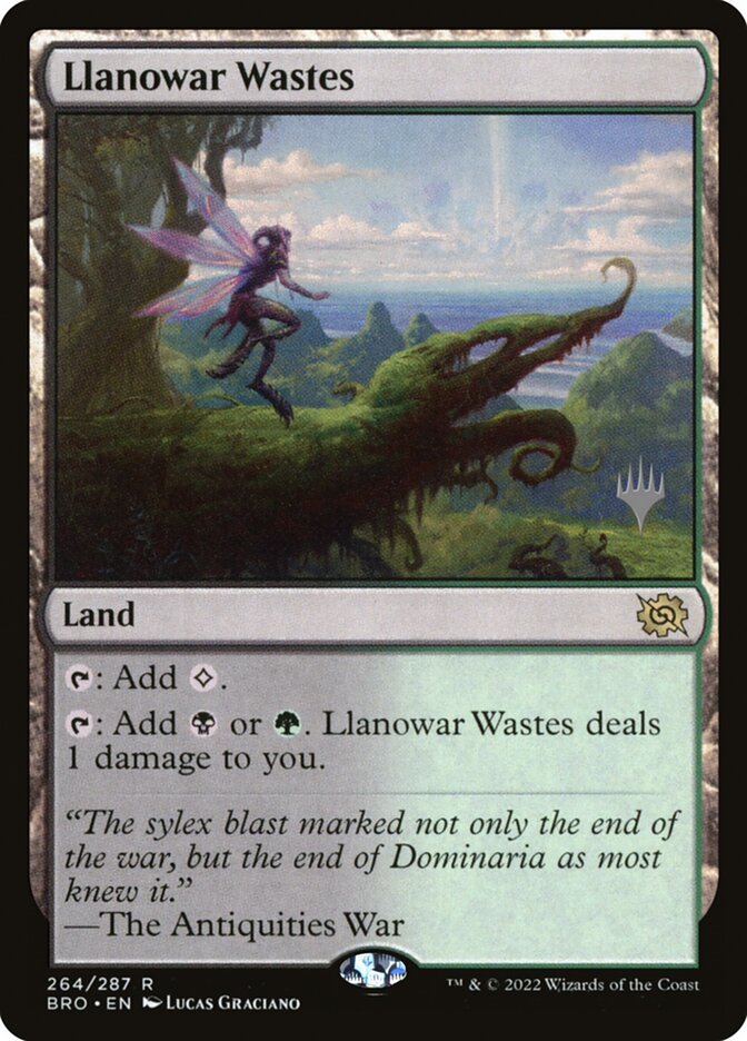 Llanowar Wastes card front