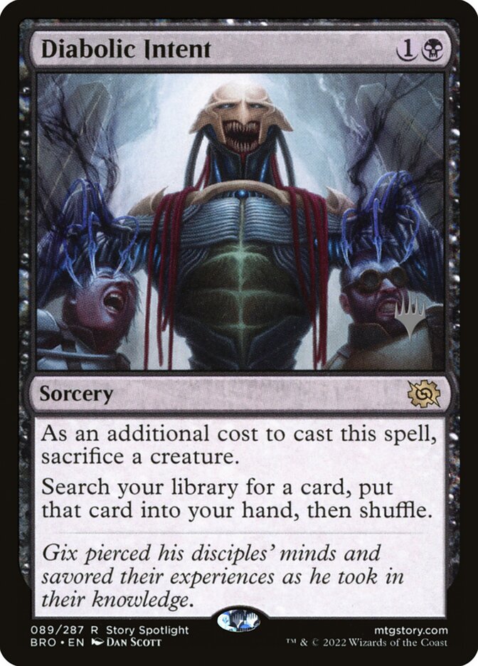 Diabolic Intent card front