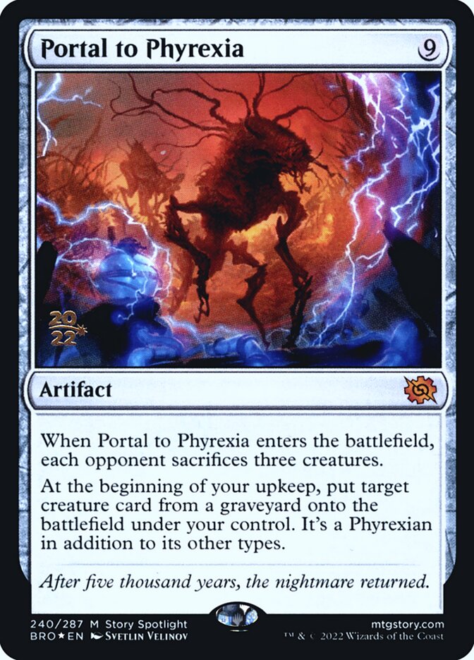 Portal to Phyrexia card front