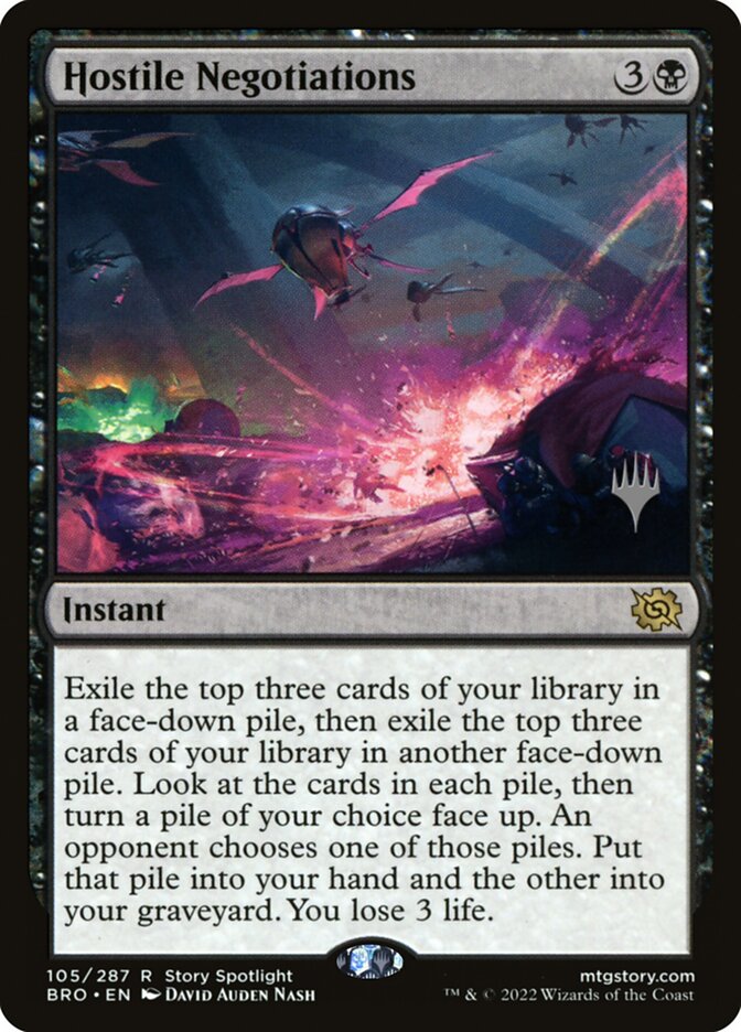 Hostile Negotiations card front