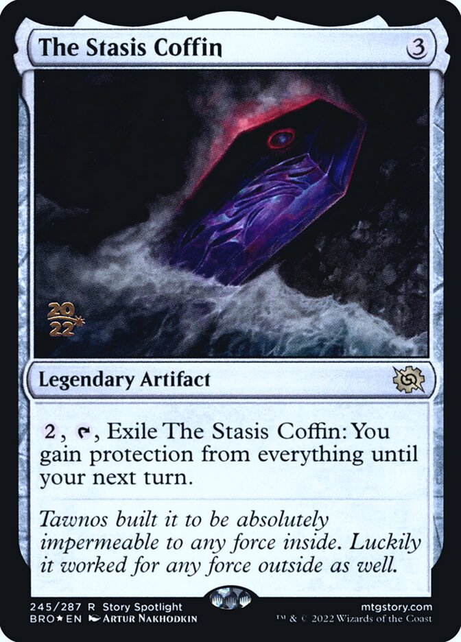 The Stasis Coffin card front