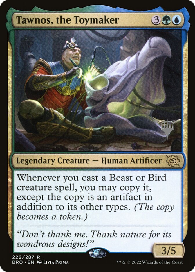Tawnos, the Toymaker card front