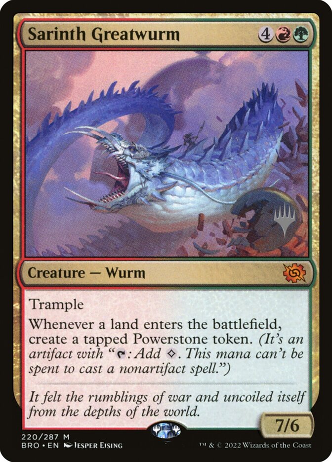 Sarinth Greatwurm card front
