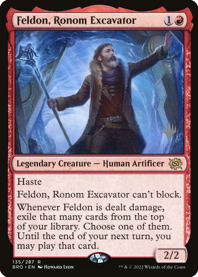 Feldon, Ronom Excavator card front