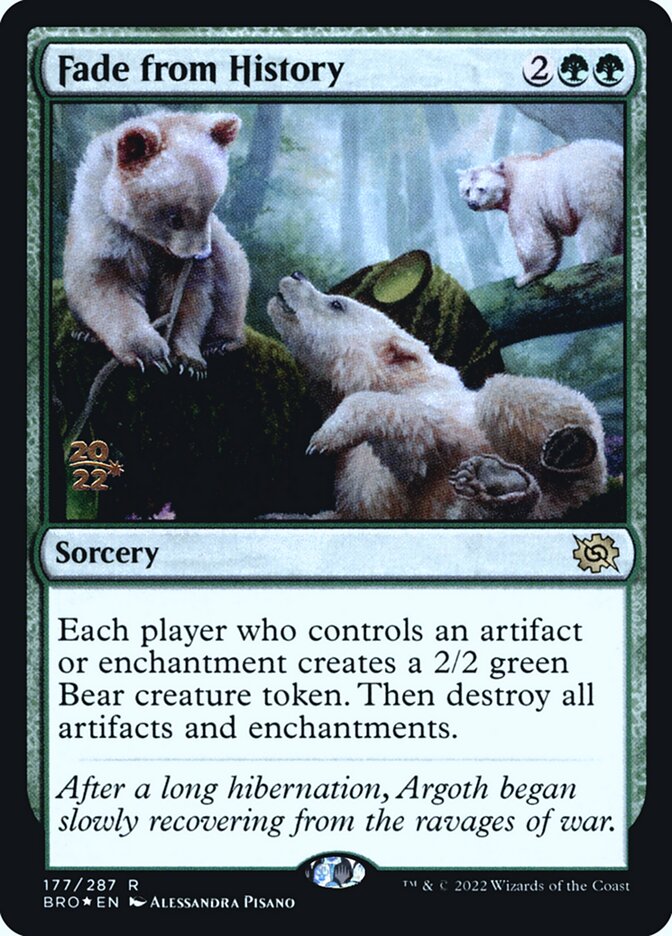 Fade from History card front
