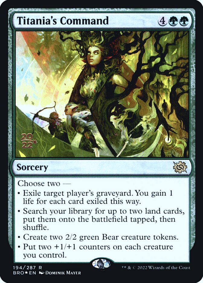 Titania's Command card front