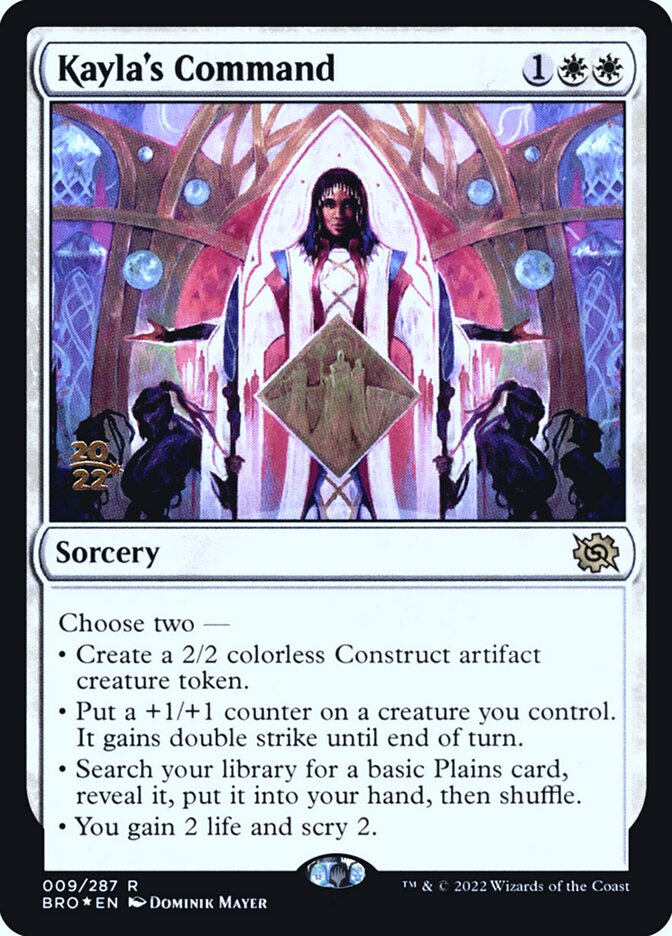 Kayla's Command card front