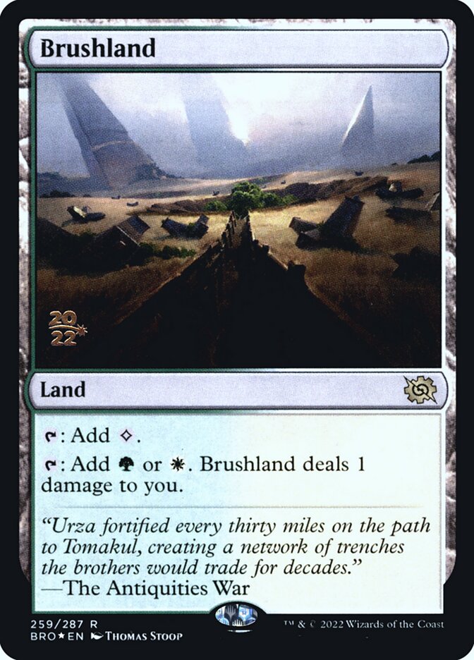 Brushland card front