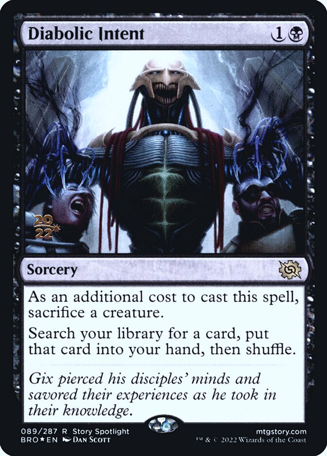 Diabolic Intent card front