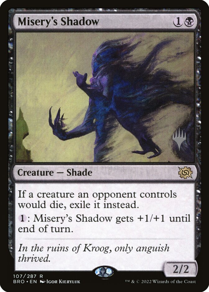 Misery's Shadow card front