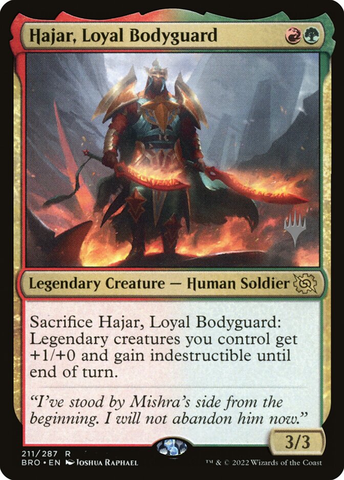Hajar, Loyal Bodyguard card front