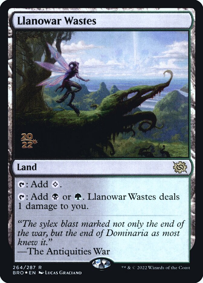 Llanowar Wastes card front