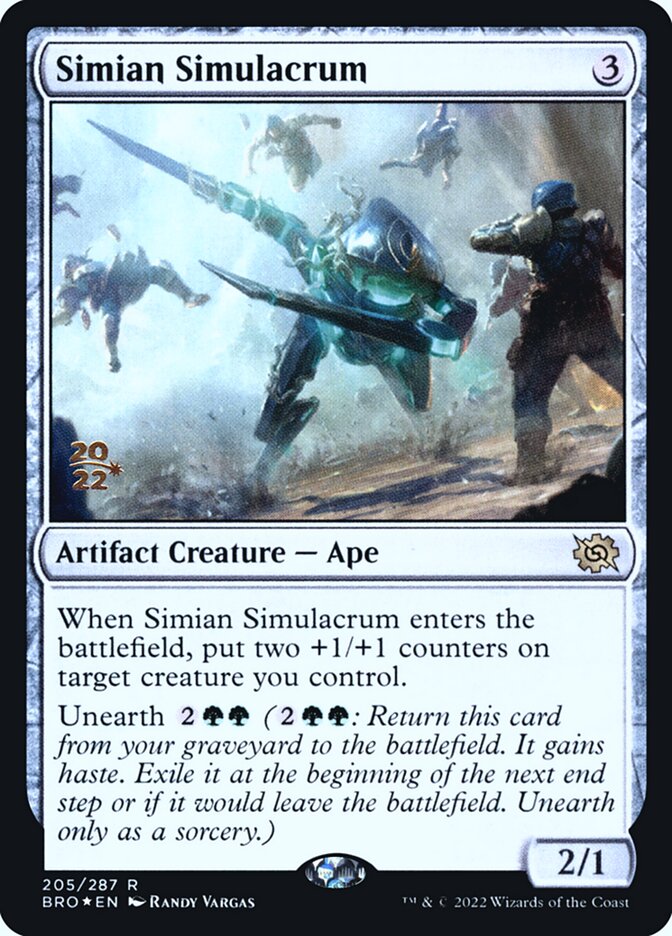 Simian Simulacrum card front