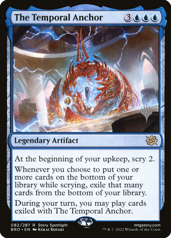 The Temporal Anchor card front