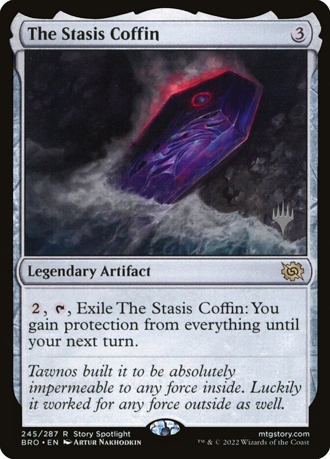 The Stasis Coffin card front