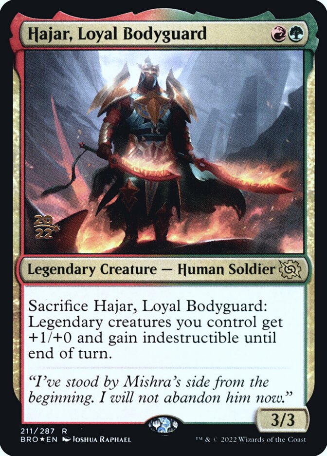Hajar, Loyal Bodyguard card front